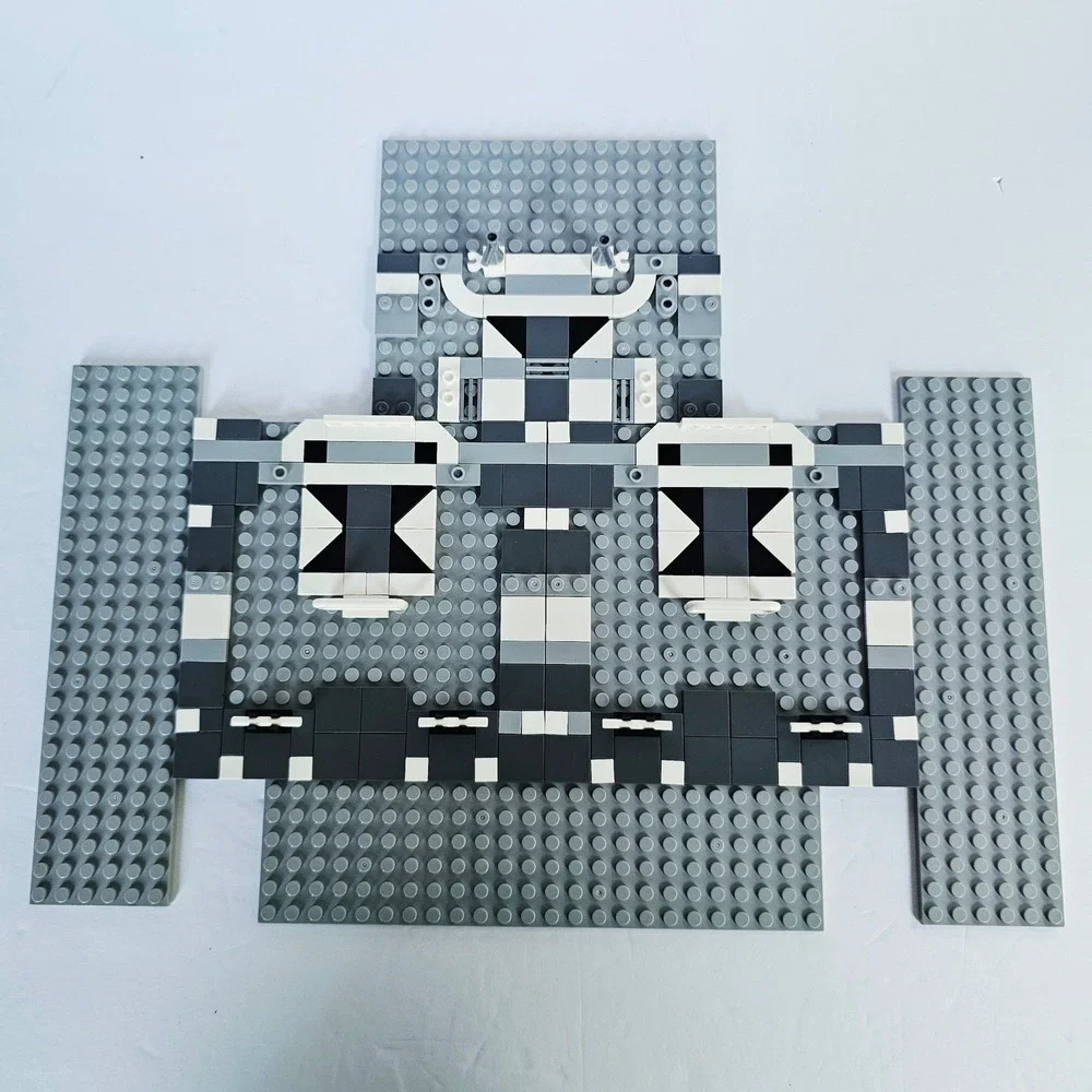 LEGO Custom MOC Baseplate Diorama Grey White Black Star Wars Style Build 2370